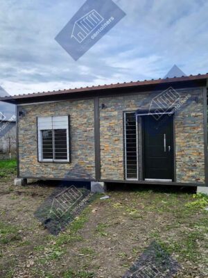 Casa con módulos transportables1 Exterior der una Casa creada con módulos transportables